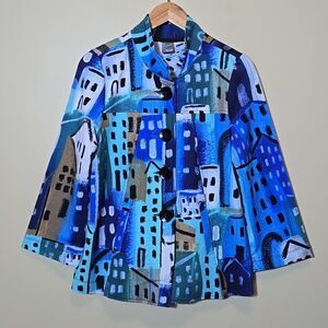 Simply Art by Dolcezza Jacket‎ Size S Artsy Wearable Art To Wear Phoebe Friends